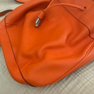rag & bone Vibrant Orange Leather Backpack